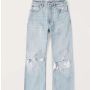 Abercrombie & Fitch High Rise Light Blue Jeans